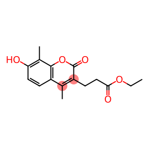 3-(7-hydroxy-4,8-dimethyl-2-oxo-3-chromenyl)propanoic acid ethyl ester