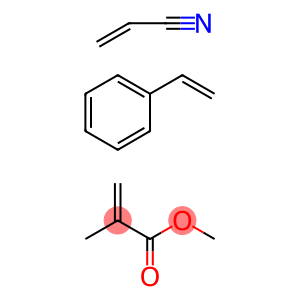 2-Propenoic acid, 2-methyl-, methyl ester, polymer with ethenylbenzene and 2-propenenitrile