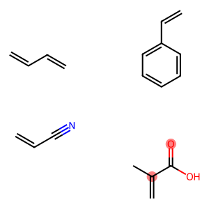 1,3-Butadiene, 2-propenenitrile, ethenyl benzene, 2-methyl-2-propenoic acid polymer