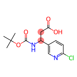 3-((叔丁氧羰基)氨基)-3-(6-氯吡啶-3-基)丙酸