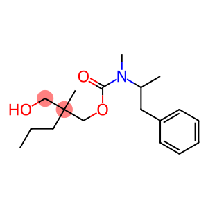 Carbamic acid, methyl(α-methylphenethyl)-, 2-(hydroxymethyl)-2-methylpentyl ester (8CI)
