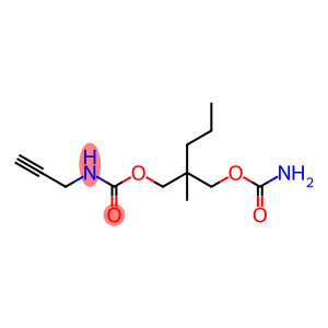 Carbamic acid, 2-propynyl-, 2-(hydroxymethyl)-2-methylpentyl ester carbamate (ester) (8CI)