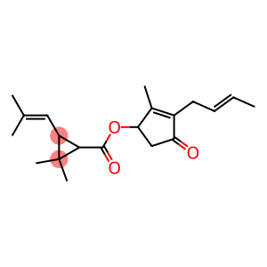 (1R)-2,2-Dimethyl-3α-(2-methyl-1-propenyl)cyclopropanecarboxylic acid [(S)-3-[(Z)-2-butenyl]-2-methyl-4-oxo-2-cyclopenten-1-yl] ester