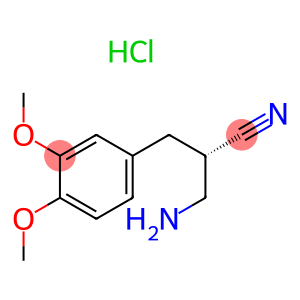 L-3-(3,4-DIMETHOXYPHENYL)-ALPHA-AMINO-METHYLPROPIONITRILE HYDROCHLORIDE