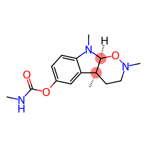 1,2-Oxazino[6,5-b]indol-6-ol, 2,3,4,4a,9,9a-hexahydro-2,4a,9-trimethyl-, 6-(N-methylcarbamate), (4aS,9aS)-