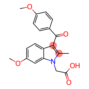 1H-Indole-1-acetic acid, 6-methoxy-3-(4-methoxybenzoyl)-2-methyl-