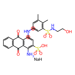 sodium 1-amino-9,10-dihydro-4-[5-[(2-hydroxyethyl)sulphamoyl]-3,4-xylidino]-9,10-dioxoanthracene-2-sulphonate