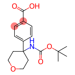 4-(4-{[(tert-butoxy)carbonyl]amino}oxan-4-yl)benzoic acid