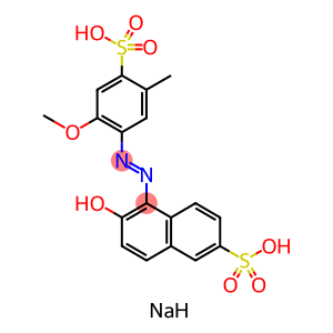 6-hydroxy-5-((6-methoxy-4-sulfo-m-tolyl)azo)-2-naphthalenesulfonicacidiso