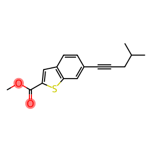 Methyl 6-(4-methyl-1-pentyn-1-yl)benzo[b]thiophene-2-carboxylate