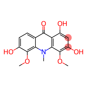 9(10H)-Acridinone, 1,3,6-trihydroxy-4,5-dimethoxy-10-methyl-