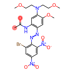 Acetamide, N-[5-[bis(2-methoxyethyl)amino]-2-[2-(2-bromo-4,6-dinitrophenyl)diazenyl]-4-methoxyphenyl]-