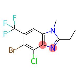 5-溴-4-氯-2-乙基-1-甲基-6-(三氟甲基)-1H-苯并[D]咪唑