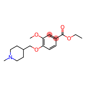 Benzoic acid, 3-methoxy-4-[(1-methyl-4-piperidinyl)methoxy]-, ethyl ester