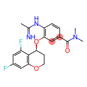 Benzamide, 3-[[(4S)-5,7-difluoro-3,4-dihydro-2H-1-benzopyran-4-yl]oxy]-4-[(1-iminoethyl)amino]-N,N-dimethyl-