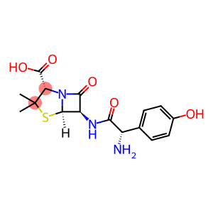 4-Thia-1-azabicyclo[3.2.0]heptane-2-carboxylic acid, 6-[2-amino-2-(p-hydroxyphenyl)acetamido]-3,3-dimethyl-7-oxo-, stereoisomer (8CI)