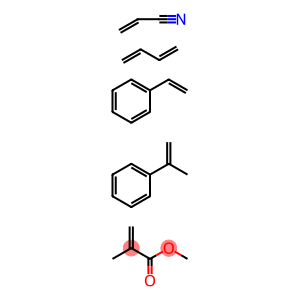 2-甲基-2-丙烯酸甲酯与1,3-丁二烯、乙基苯、1-甲基乙基苯和2-丙烯腈的聚合物