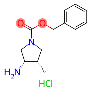 (3S,4S)-3-氨基-4-甲基吡咯烷-1-羧酸苄酯盐酸盐
