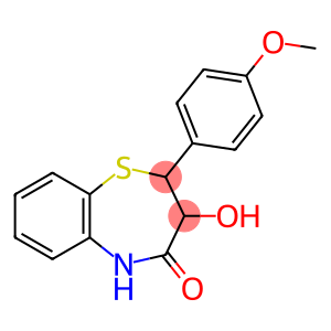 1,5-Benzothiazepin-4(5H)-one, 2,3-dihydro-3-hydroxy-2-(4-methoxyphenyl)-