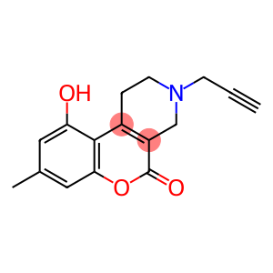 5H-[1]Benzopyrano[3,4-c]pyridin-5-one, 1,2,3,4-tetrahydro-10-hydroxy-8-methyl-3-(2-propyn-1-yl)-