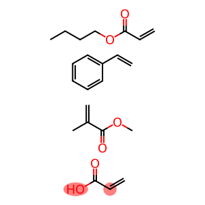 2-甲基-2-丙烯酸甲酯与2-丙烯酸丁酯、乙烯基苯和2-丙烯酸的聚合物