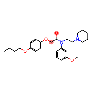 2-(4-Butoxyphenoxy)-N-(3-methoxyphenyl)-N-(1-methyl-2-piperidinoethyl)acetamide