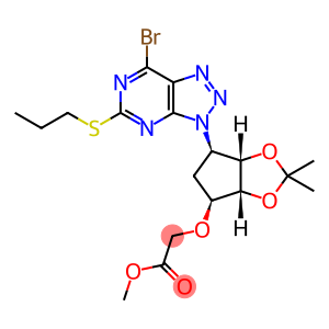 Acetic acid, [[(3aR,4S,6R,6aS)-6-[7-bromo-5-(propylthio)-3H-...