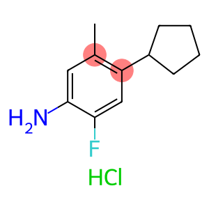 4-cyclopentyl-2-fluoro-5-methylaniline hydrochloride