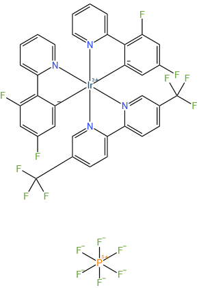 Iridium(1+), [5,5'-bis(trifluoromethyl)-2,2'-bipyridine-κN1,κN1']bis[3,5-difluoro-2-(2-pyridinyl-κN)phenyl-κC]-, (OC-6-33)-, hexafluorophosphate(1-) (1:1)