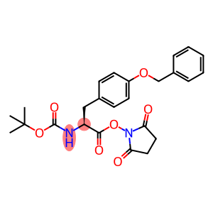 Carbamic acid, (2-((2,5-dioxo-1-pyrrolidinyl)oxy)-2-oxo-1-((4-(phenylmethoxy)phenyl)methyl)ethyl)-, 1,1-dimethylethyl ester, (S)-