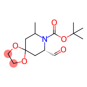 (7S)-7-甲酰基-9-甲基-1,4-二氧杂-8-氮杂螺[4.5]癸烷-8-羧酸叔丁酯