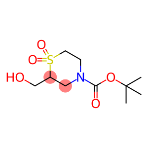 4-Thiomorpholinecarboxylic acid, 2-(hydroxymethyl)-, 1,1-dimethylethyl ester, 1,1-dioxide