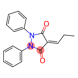 3,5-Pyrazolidinedione, 1,2-diphenyl-4-propylidene-
