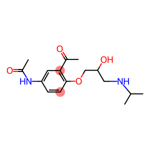 (1)-N-(3-Acetyl-4-(2-hydroxy-3-((1-methylethyl)amino)propoxy)phenyl)acetamide