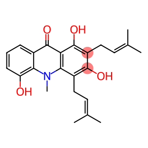 1,3,5-Trihydroxy-2,4-bis(3-methyl-2-butenyl)-9(10H)-acridinone