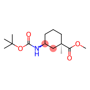 rel-Methyl (1R,3S)-3-((tert-butoxycarbonyl)amino)-1-methylcyclohexane-1-carboxylate