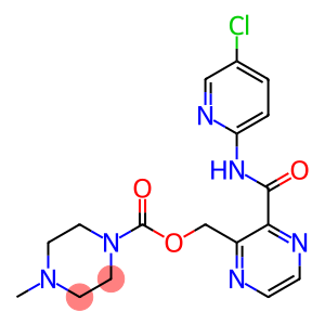 1-Piperazinecarboxylic acid, 4-methyl-, [3-[[(5-chloro-2-pyridinyl)amino]carbonyl]-2-pyrazinyl]methyl ester