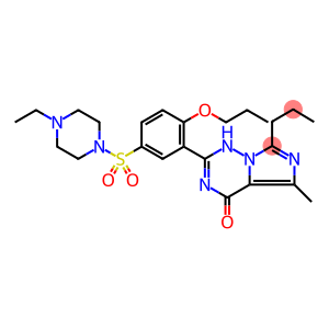 Imidazo[5,1-f][1,2,4]triazin-4(1H)-one, 2-[5-[(4-ethyl-1-piperazinyl)sulfonyl]-2-propoxyphenyl]-5-methyl-7-propyl-