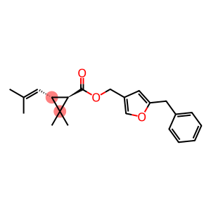 Cyclopropanecarboxylic acid, 2,2-dimethyl-3-(2-methyl-1-propenyl)-, (5-(phenylmethyl)-3-furanyl)methyl ester, (1R-trans)-