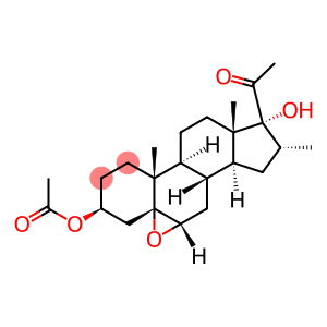 Pregnan-20-one, 3-(acetyloxy)-5,6-epoxy-17-hydroxy-16-methyl-, (3β,5α,6α,16α)- (9CI)