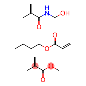 2-Propenoic acid, 2-methyl-, methyl ester, polymer with butyl 2-propenoate and N-(hydroxymethyl)-2-methyl-2-propenamide