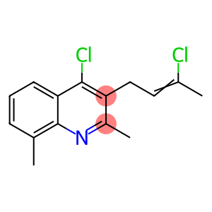4-chloro-3-(3-chloro-2-butenyl)-2,8-dimethylquinoline