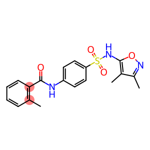 N-[4-[(3,4-dimethyl-1,2-oxazol-5-yl)sulfamoyl]phenyl]-2-methylbenzamide