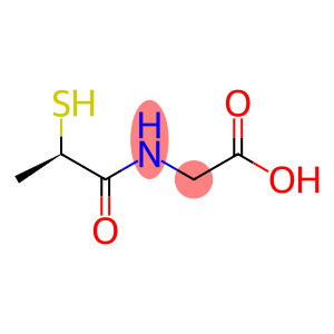 Glycine, N-(2-mercapto-1-oxopropyl)-, (R)-