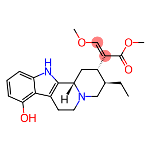 Indolo[2,3-a]quinolizine-2-acetic acid, 3-ethyl-1,2,3,4,6,7,12,12b-octahydro-8-hydroxy-α-(methoxymethylene)-, methyl ester, (αE,2S,3R,12bS)-