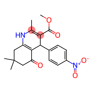methyl 2,7,7-trimethyl-4-(4-nitrophenyl)-5-oxo-1,4,5,6,7,8-hexahydro-3-quinolinecarboxylate