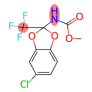 methyl 5-chloro-2-(trifluoromethyl)-1,3-benzodioxol-2-ylcarbamate