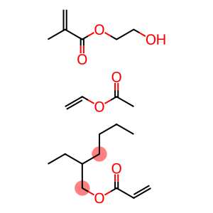 2-Propenoic acid, 2-methyl-, 2-hydroxyethyl ester, polymer with ethenyl acetate and 2-ethylhexyl 2-propenoate