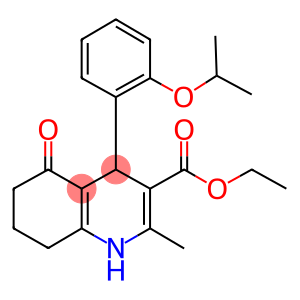 ethyl 4-(2-isopropoxyphenyl)-2-methyl-5-oxo-1,4,5,6,7,8-hexahydro-3-quinolinecarboxylate