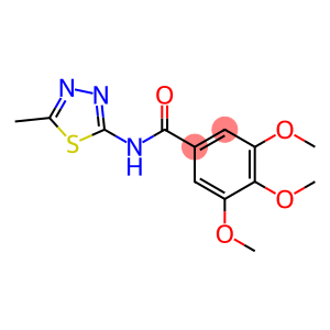 Benzamide, 3,4,5-trimethoxy-N-(5-methyl-1,3,4-thiadiazol-2-yl)-